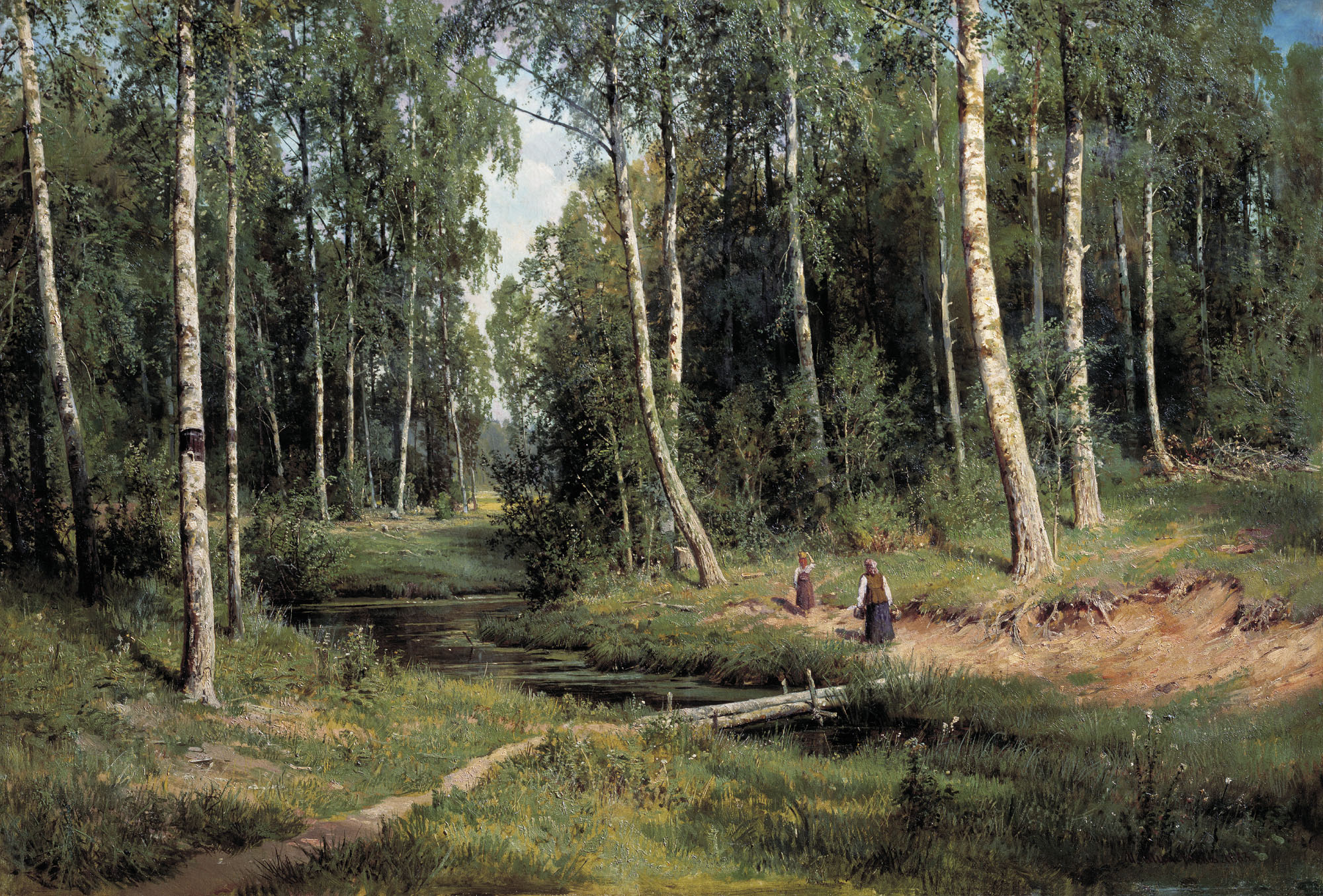 In The Birch Tree Forest, Ivan Shishkin (1883)